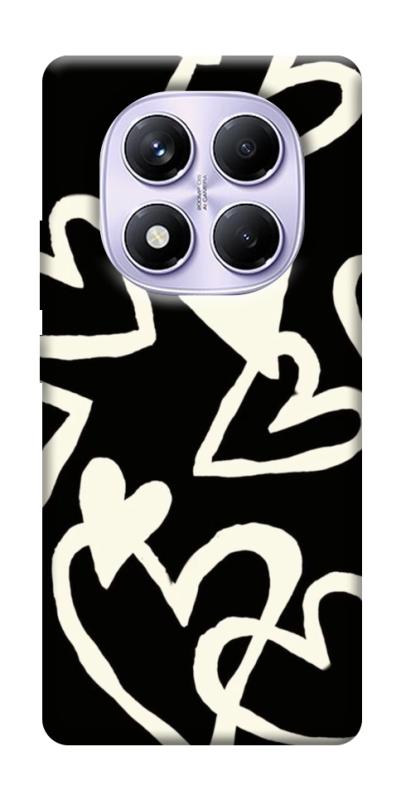 Чехол itsPrint Black and white hearts для Xiaomi Poco X7, любовь, купить оптом с доставкой