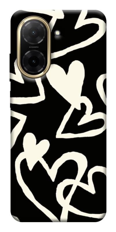 Чехол itsPrint Black and white hearts для Xiaomi Redmi A5 (Europe version), любовь, купить оптом с доставкой