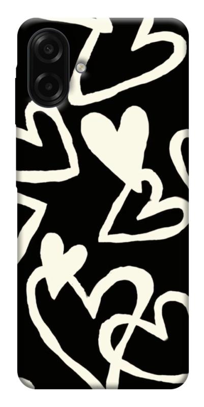 Чехол itsPrint Black and white hearts для Samsung Galaxy A07, любовь, купить оптом с доставкой