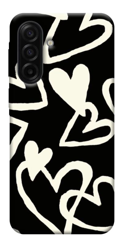 Чехол itsPrint Black and white hearts для Samsung Galaxy A17 5G/4G, любовь, купить оптом с доставкой