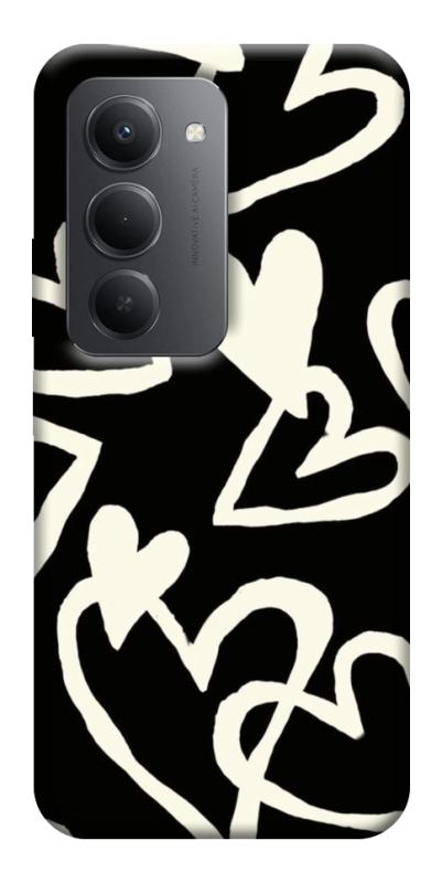 Чехол itsPrint Black and white hearts для Xiaomi Redmi 15 (EU), любовь, купить оптом с доставкой