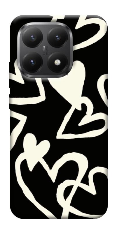 Чехол itsPrint Black and white hearts для Xiaomi 15T, любовь, купить оптом с доставкой