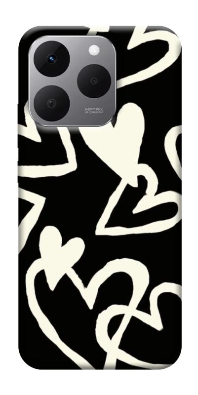 Чехол itsPrint Black and white hearts для Realme 15T, любовь, купить оптом с доставкой
