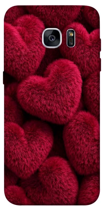 Чехол itsPrint Fluffy hearts для Samsung G935F Galaxy S7 Edge, любовь, купить оптом с доставкой