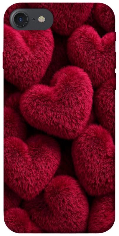 Чохол itsPrint Fluffy hearts для Apple iPhone 7 / 8 (4.7"), кохання, купити оптом з доставкою