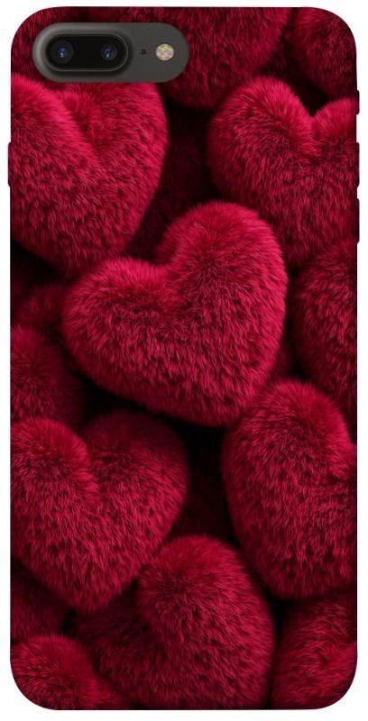 Чехол itsPrint Fluffy hearts для Apple iPhone 7 plus / 8 plus (5.5"), любовь, купить оптом с доставкой