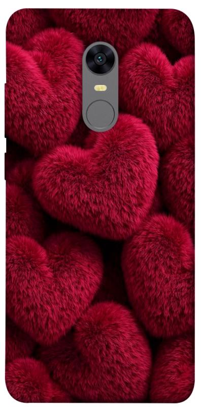 Чехол itsPrint Fluffy hearts для Xiaomi Redmi 5 Plus / Redmi Note 5 (Single Camera), любовь, купить оптом с доставкой