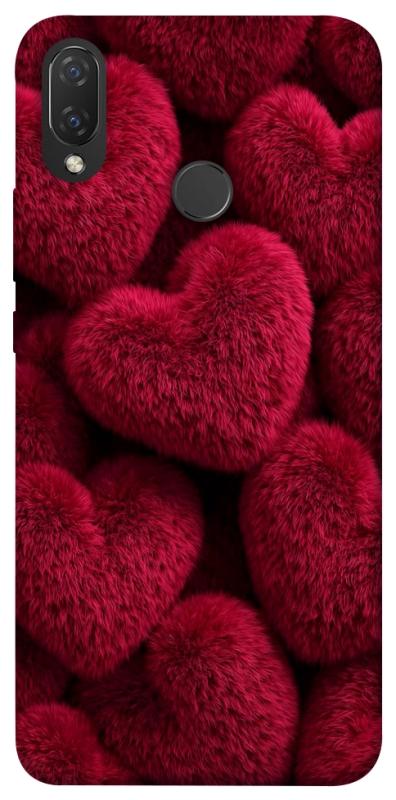 Чехол itsPrint Fluffy hearts для Huawei P Smart+ (nova 3i), любовь, купить оптом с доставкой