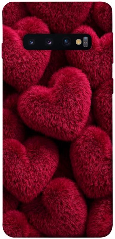 Чехол itsPrint Fluffy hearts для Samsung Galaxy S10, любовь, купить оптом с доставкой