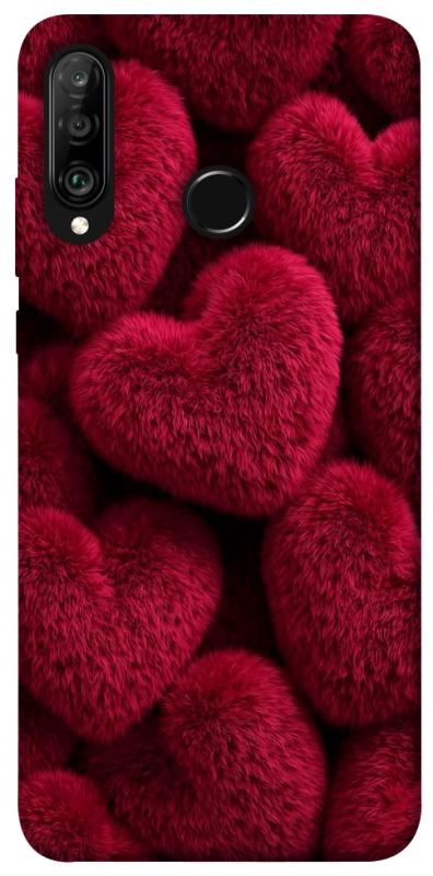 Чехол itsPrint Fluffy hearts для Huawei P30 lite, любовь, купить оптом с доставкой