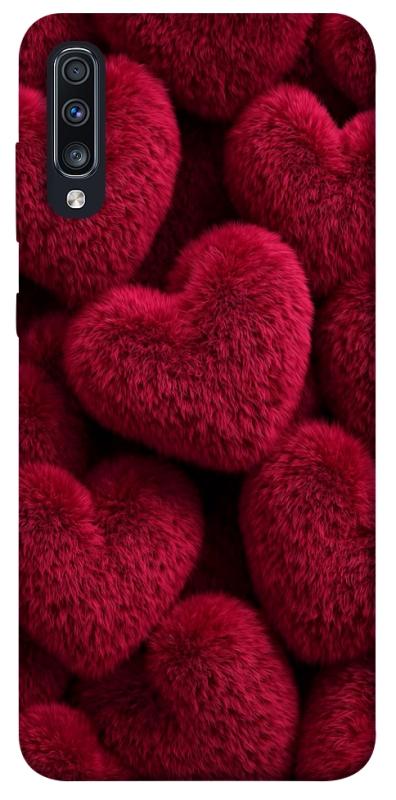 Чехол itsPrint Fluffy hearts для Samsung Galaxy A70 (A705F), любовь, купить оптом с доставкой