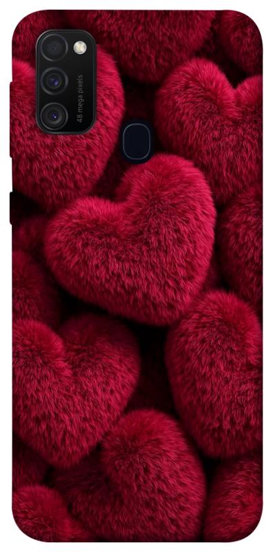 Чехол itsPrint Fluffy hearts для Samsung Galaxy M30s / M21, любовь, купить оптом с доставкой