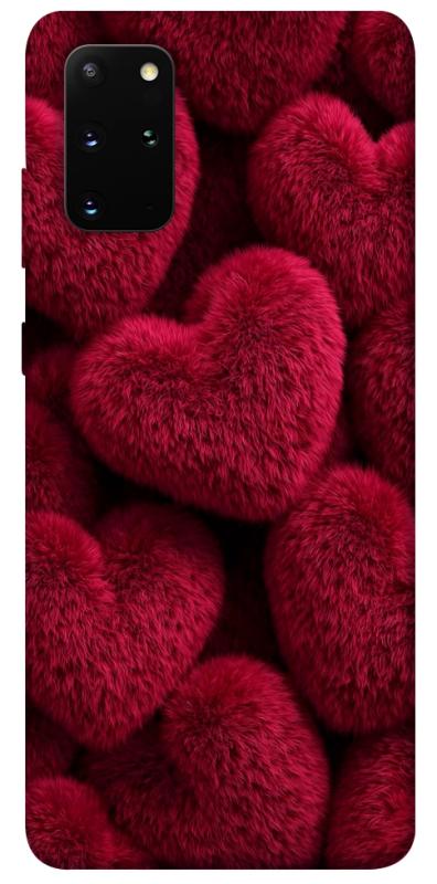 Чехол itsPrint Fluffy hearts для Samsung Galaxy S20+, любовь, купить оптом с доставкой