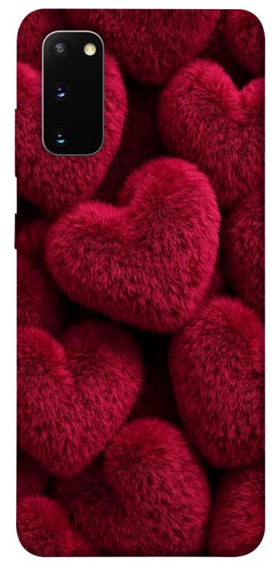 Чехол itsPrint Fluffy hearts для Samsung Galaxy S20, любовь, купить оптом с доставкой