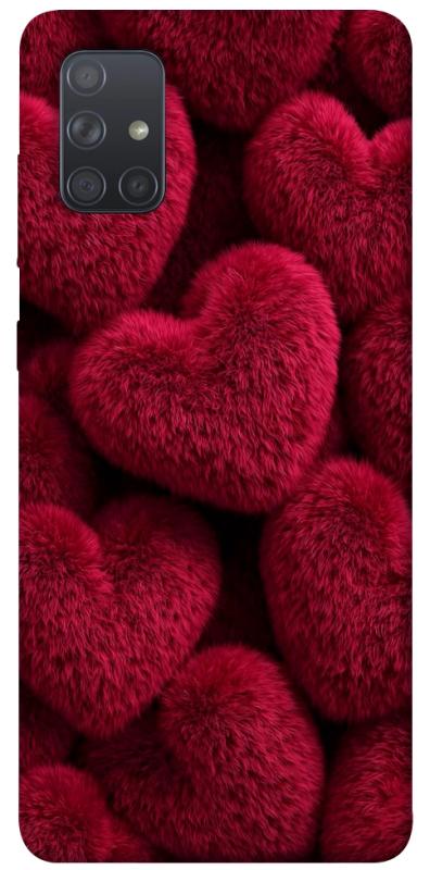 Чехол itsPrint Fluffy hearts для Samsung Galaxy A71, любовь, купить оптом с доставкой