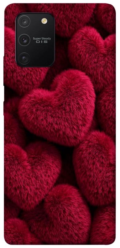 Чехол itsPrint Fluffy hearts для Samsung Galaxy S10 Lite, любовь, купить оптом с доставкой