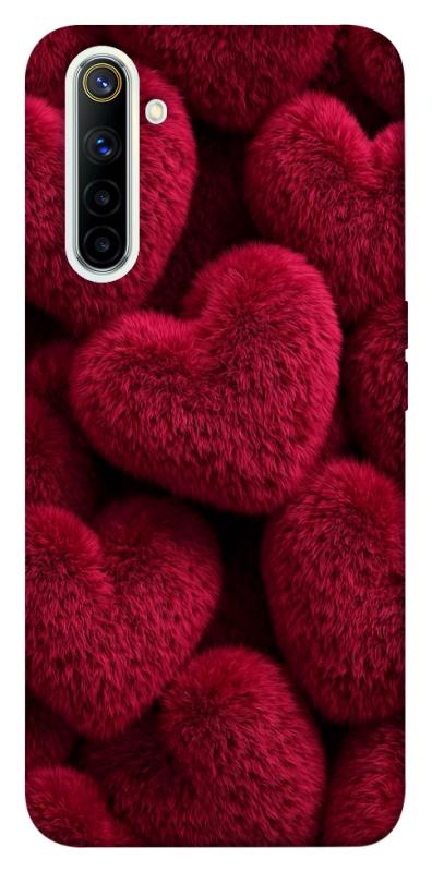 Чехол itsPrint Fluffy hearts для Realme 6, любовь, купить оптом с доставкой