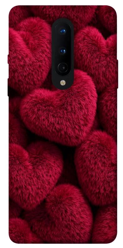 Чохол itsPrint Fluffy hearts для OnePlus 8, кохання, купити оптом з доставкою