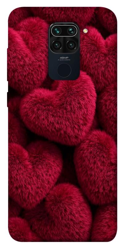 Чехол itsPrint Fluffy hearts для Xiaomi Redmi Note 9 / Redmi 10X, любовь, купить оптом с доставкой