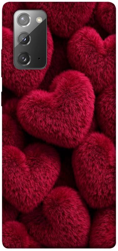 Чехол itsPrint Fluffy hearts для Samsung Galaxy Note 20, любовь, купить оптом с доставкой