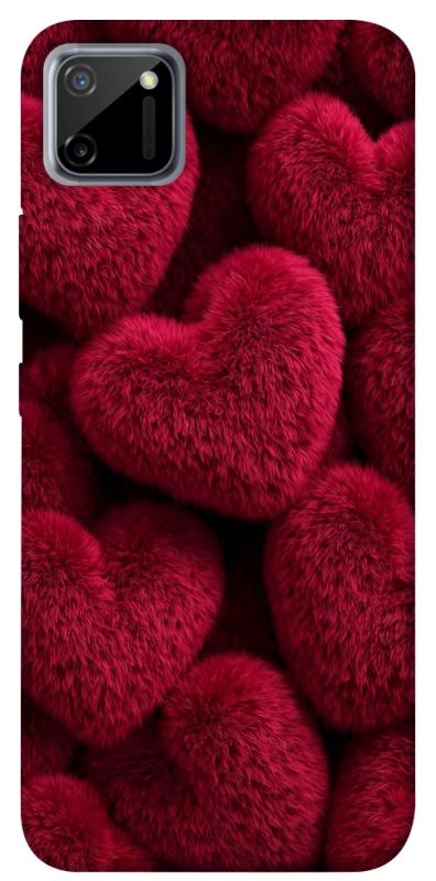 Чехол itsPrint Fluffy hearts для Realme C11, любовь, купить оптом с доставкой