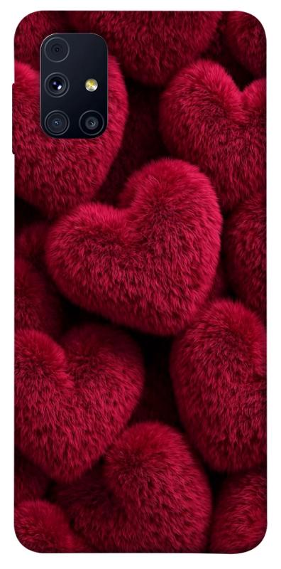 Чехол itsPrint Fluffy hearts для Samsung Galaxy M31s, любовь, купить оптом с доставкой