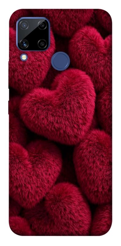 Чехол itsPrint Fluffy hearts для Realme C15, любовь, купить оптом с доставкой