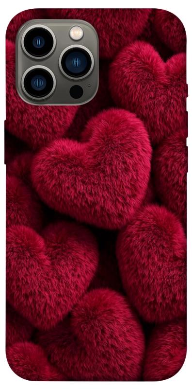 Чехол itsPrint Fluffy hearts для Apple iPhone 12 Pro Max (6.7"), любовь, купить оптом с доставкой