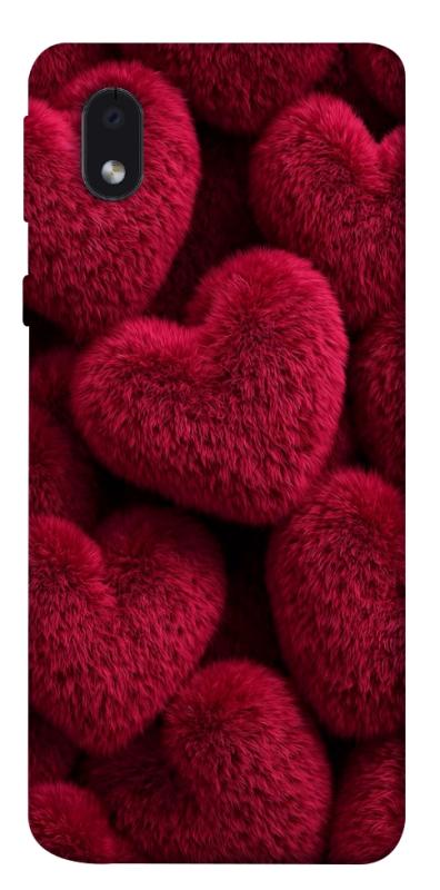 Чехол itsPrint Fluffy hearts для Samsung Galaxy M01 Core / A01 Core, любовь, купить оптом с доставкой