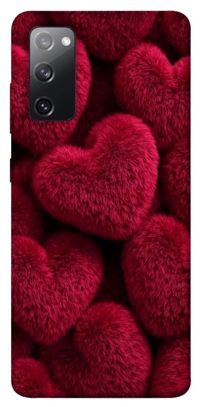 Чехол itsPrint Fluffy hearts для Samsung Galaxy S20 FE, любовь, купить оптом с доставкой