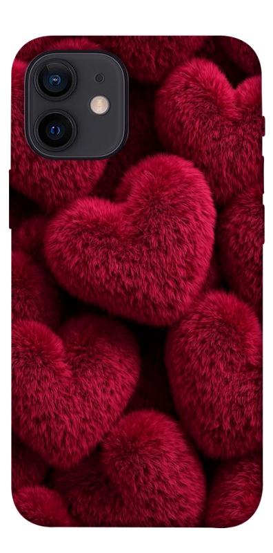 Чохол itsPrint Fluffy hearts для Apple iPhone 12 mini (5.4"), кохання, купити оптом з доставкою
