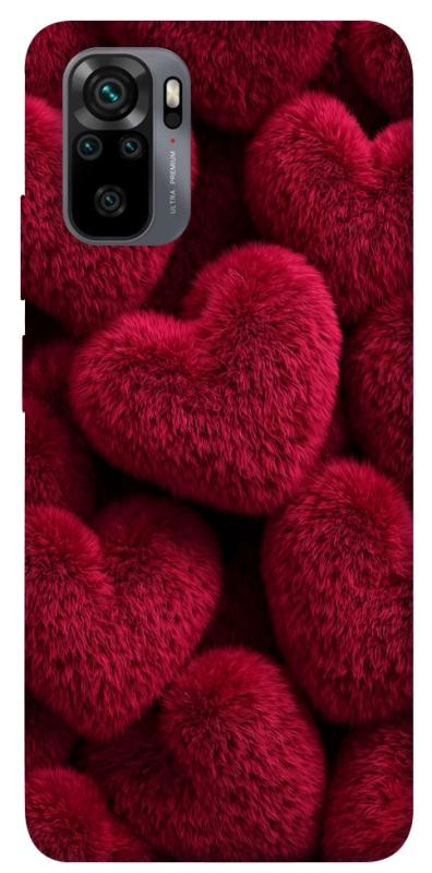 Чехол itsPrint Fluffy hearts для Xiaomi Redmi Note 10 / Note 10s, любовь, купить оптом с доставкой
