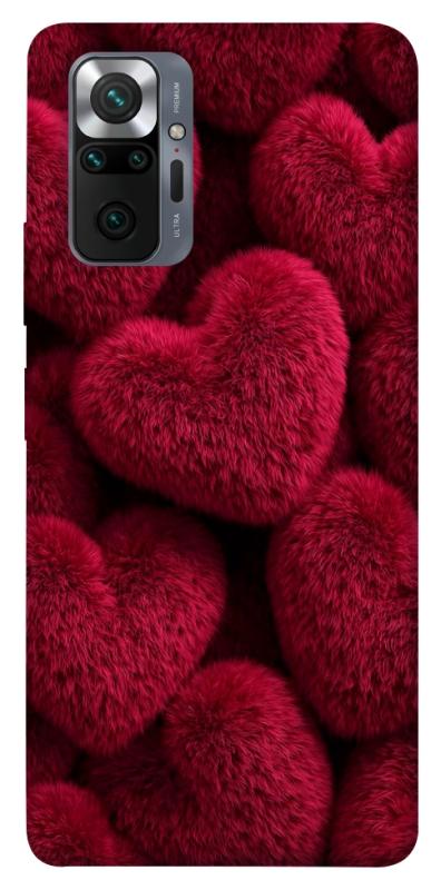 Чехол itsPrint Fluffy hearts для Xiaomi Redmi Note 10 Pro, любовь, купить оптом с доставкой