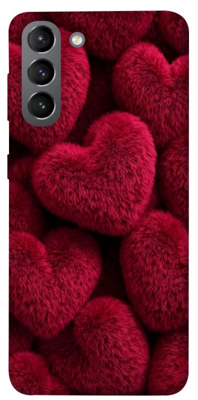 Чехол itsPrint Fluffy hearts для Samsung Galaxy S21, любовь, купить оптом с доставкой