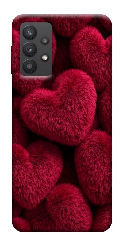 Чехол itsPrint Fluffy hearts для Samsung Galaxy A32 (A326B) 5G, любовь, купить оптом с доставкой