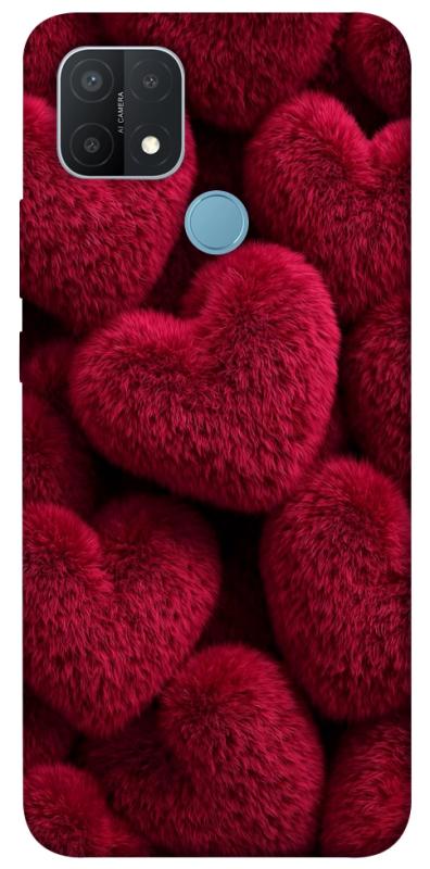 Чехол itsPrint Fluffy hearts для Oppo A15s / A15, любовь, купить оптом с доставкой