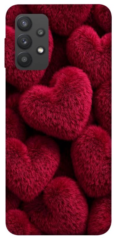 Чехол itsPrint Fluffy hearts для Samsung Galaxy A32 (A325F) 4G, любовь, купить оптом с доставкой