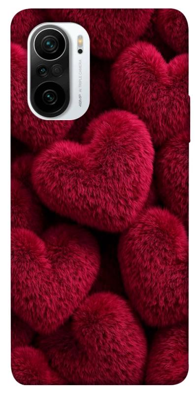 Чехол itsPrint Fluffy hearts для Xiaomi Redmi K40 / K40 Pro / K40 Pro+ / Poco F3, любовь, купить оптом с доставкой