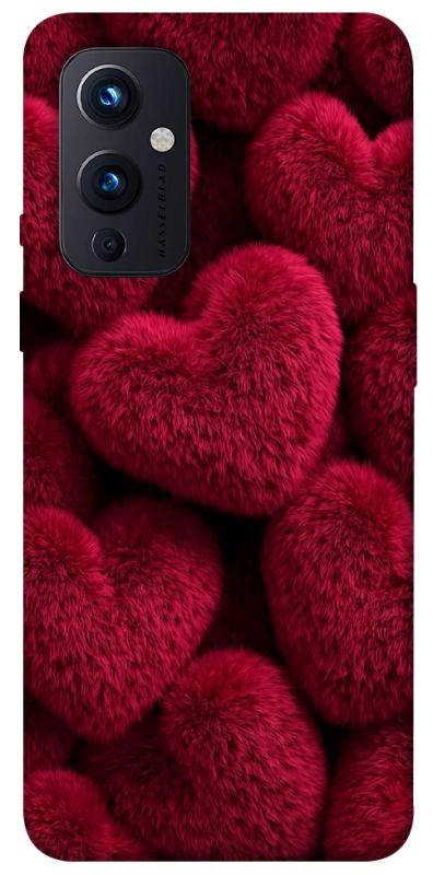 Чехол itsPrint Fluffy hearts для OnePlus 9, любовь, купить оптом с доставкой