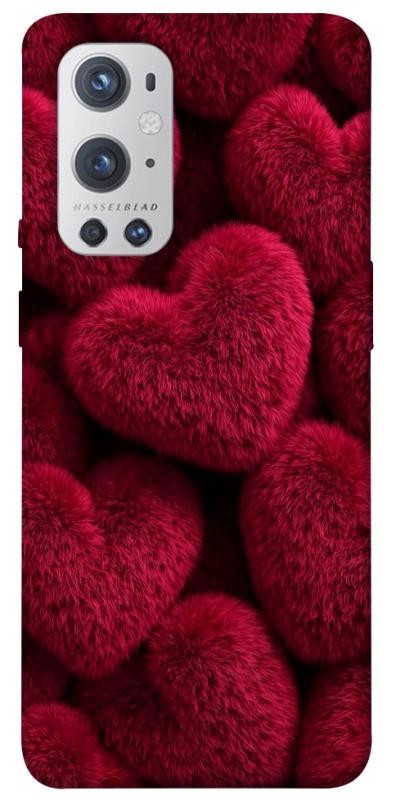 Чехол itsPrint Fluffy hearts для OnePlus 9 Pro, любовь, купить оптом с доставкой