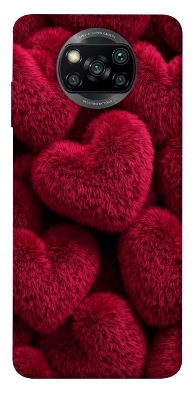 Чехол itsPrint Fluffy hearts для Xiaomi Poco X3 NFC / Poco X3 Pro, любовь, купить оптом с доставкой