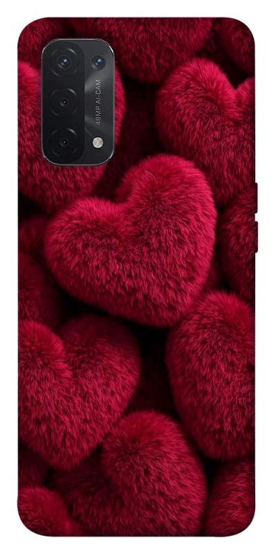 Чехол itsPrint Fluffy hearts для Oppo A54 4G, любовь, купить оптом с доставкой