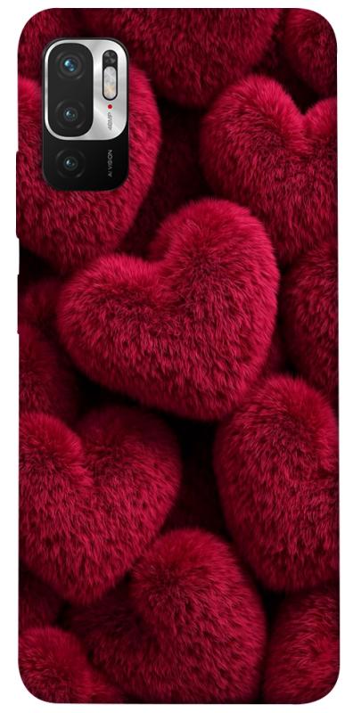 Чехол itsPrint Fluffy hearts для Xiaomi Redmi Note 10 5G, любовь, купить оптом с доставкой