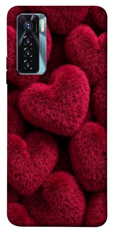 Чехол itsPrint Fluffy hearts для TECNO Camon 17 Pro, любовь, купить оптом с доставкой