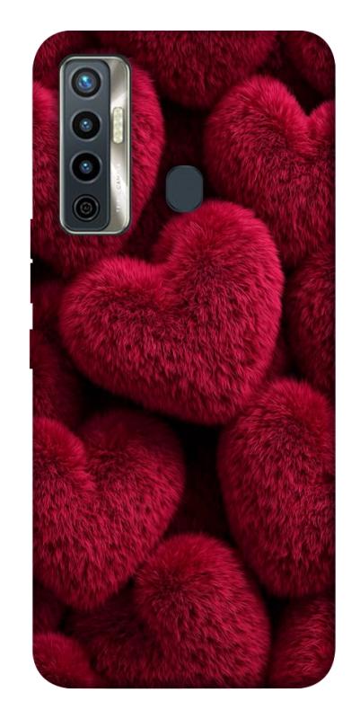 Чехол itsPrint Fluffy hearts для TECNO Camon 17 Pro, любовь, купить оптом с доставкой