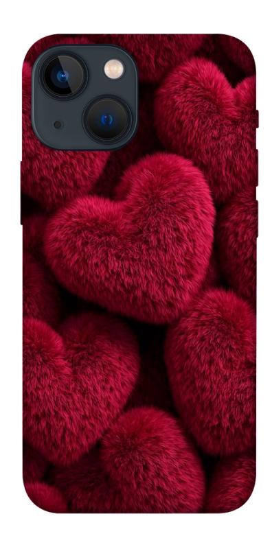 Чехол itsPrint Fluffy hearts для Apple iPhone 13 mini (5.4"), любовь, купить оптом с доставкой