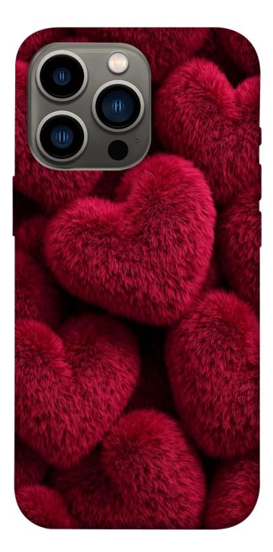 Чехол itsPrint Fluffy hearts для Apple iPhone 13 Pro (6.1"), любовь, купить оптом с доставкой