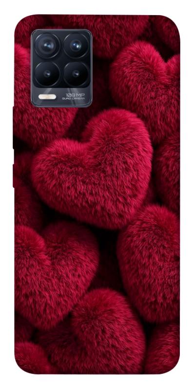 Чохол itsPrint Fluffy hearts для Realme 8, кохання, купити оптом з доставкою