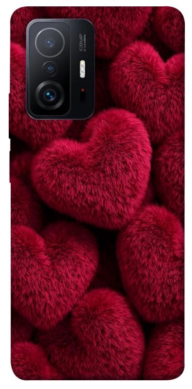 Чехол itsPrint Fluffy hearts для Xiaomi 11T / 11T Pro, любовь, купить оптом с доставкой