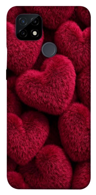 Чехол itsPrint Fluffy hearts для Realme C21, любовь, купить оптом с доставкой